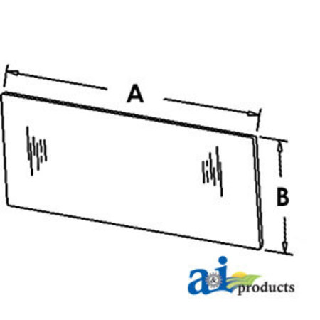 A & I PRODUCTS Glass, Rear, Lower 38" x24" x2" A-1981934C1